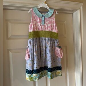 Multicolored Dress with Pockets